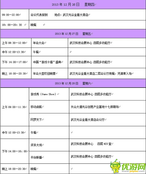 關(guān)于舉辦2013年度中國(guó)游戲產(chǎn)業(yè)年會(huì)的通知