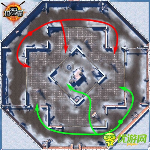 掌握伏擊戰(zhàn)！《3D坦克爭霸》地圖路線選擇