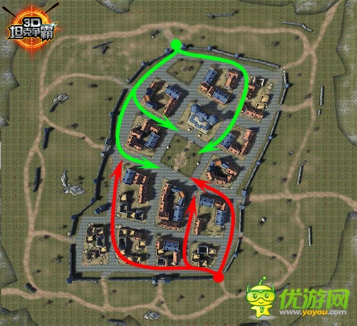 掌握伏擊戰(zhàn)！《3D坦克爭霸》地圖路線選擇