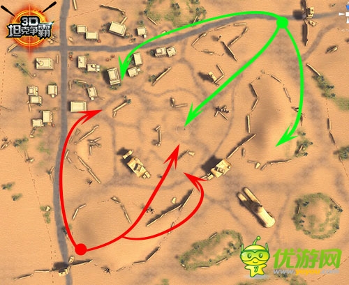 掌握伏擊戰(zhàn)！《3D坦克爭霸》地圖路線選擇