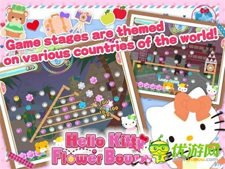 滿滿的幸?！禜elloKitty花朵彈跳》上架IOS/Google Play