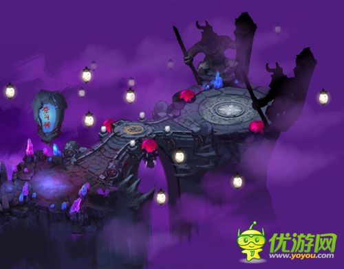 奈何橋場(chǎng)景初始莽荒紀(jì)2 盡顯幽暗玄幻